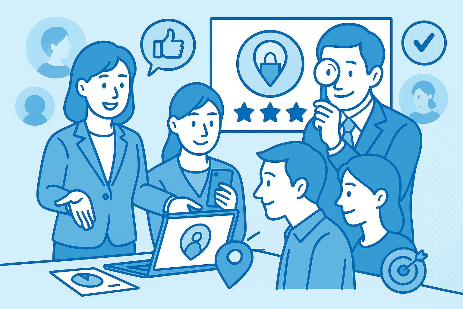 ブランドポジショニングのイメージ