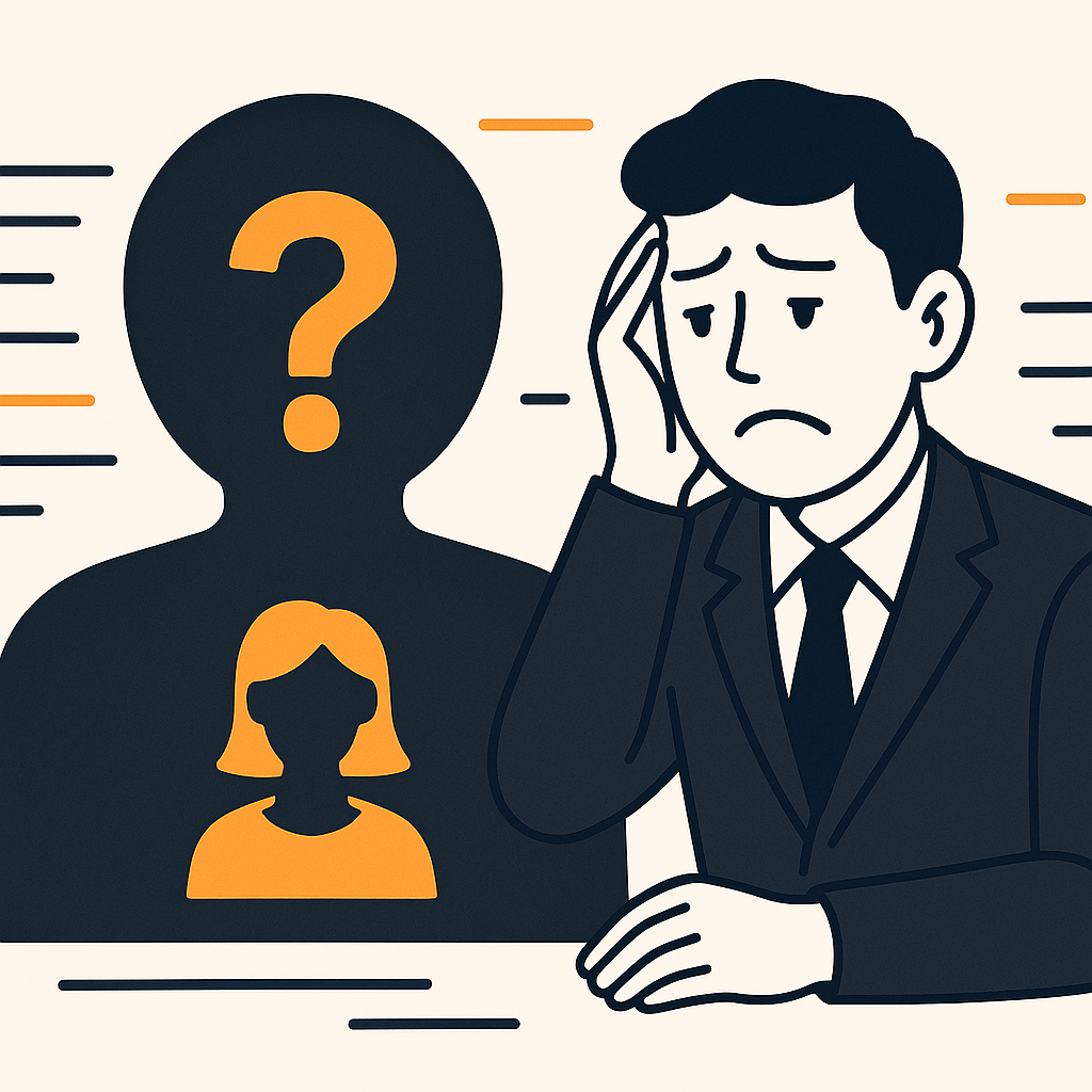 ターゲット設計に悩むイラスト