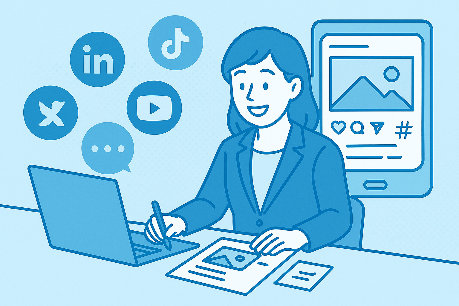 SNS投稿コンテンツのイメージ